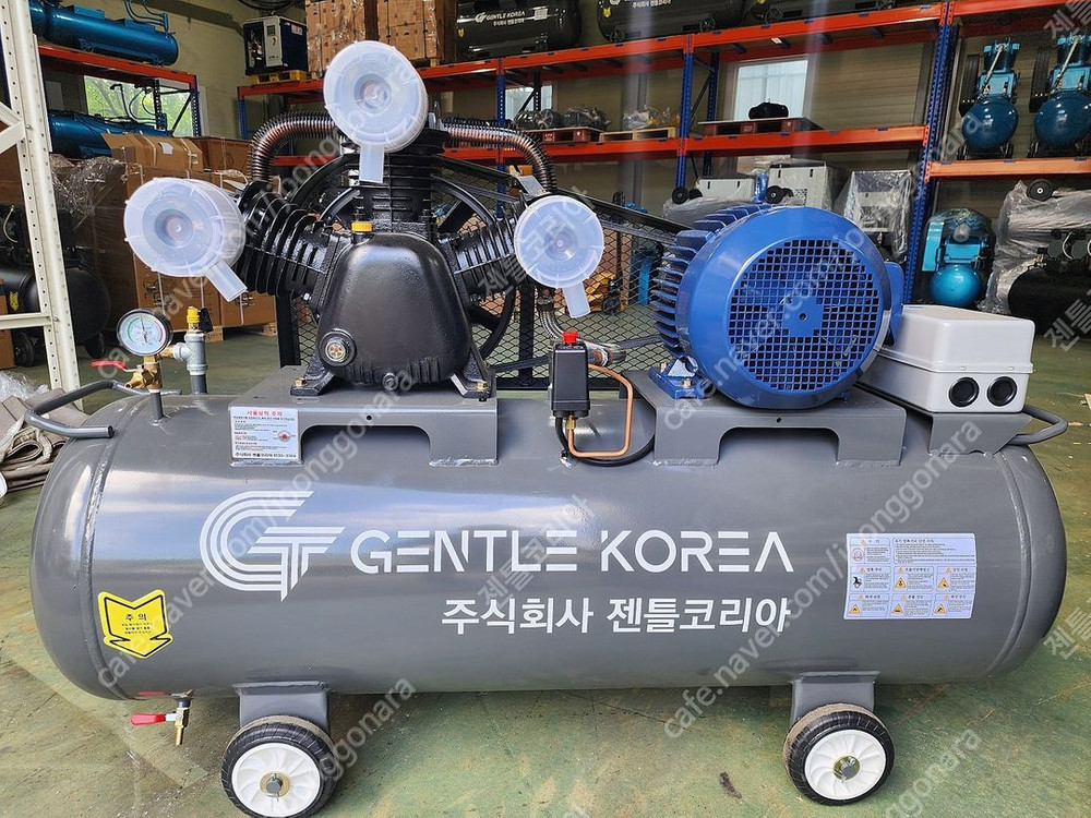 중고 - 7.5마력 240리터 산업용 피스톤 콤프레샤--0