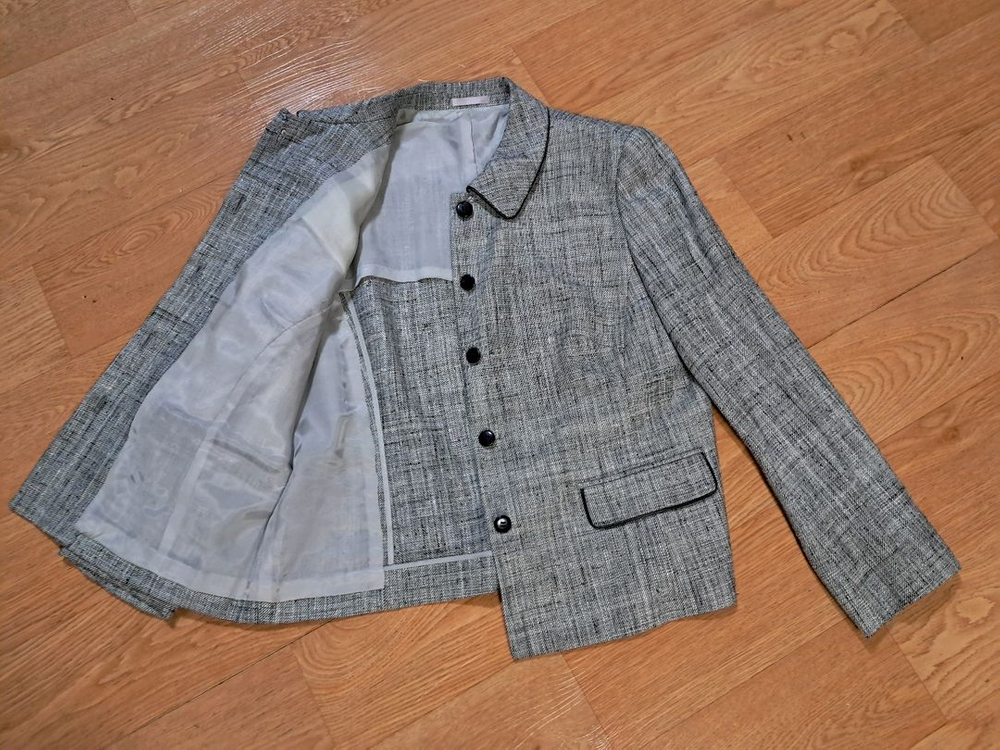 <명품> 버버리 울 + 마 자켓 (여성 77사이즈)--2