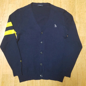 (정품,최상급) 헤지스 골프 남성 기능성 다크 네이비 가디건, 95