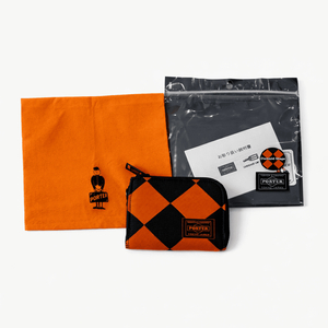 요시다 포터 다이아몬드 체크 패턴 카드 지갑 이미지