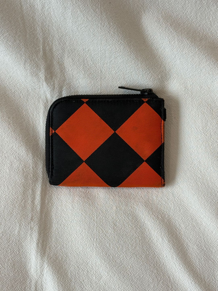 요시다 포터 다이아몬드 체크 패턴 카드 지갑 이미지