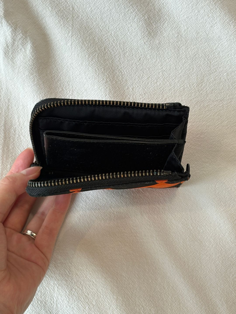 요시다 포터 다이아몬드 체크 패턴 카드 지갑 이미지