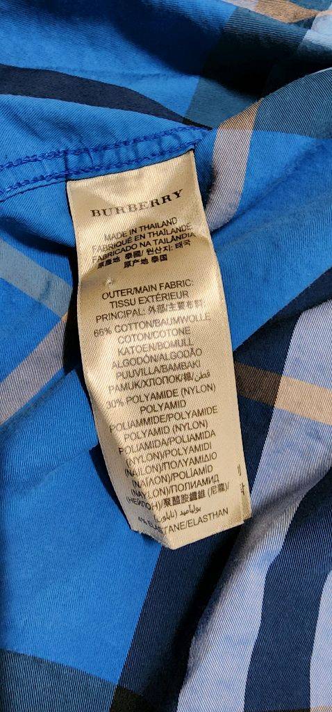 정품 버버리 체크남방 L--3