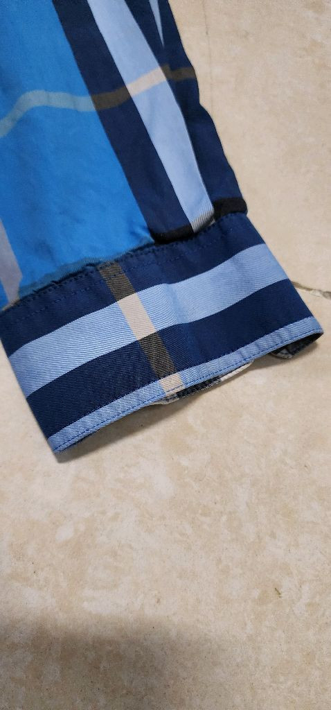 정품 버버리 체크남방 L--6