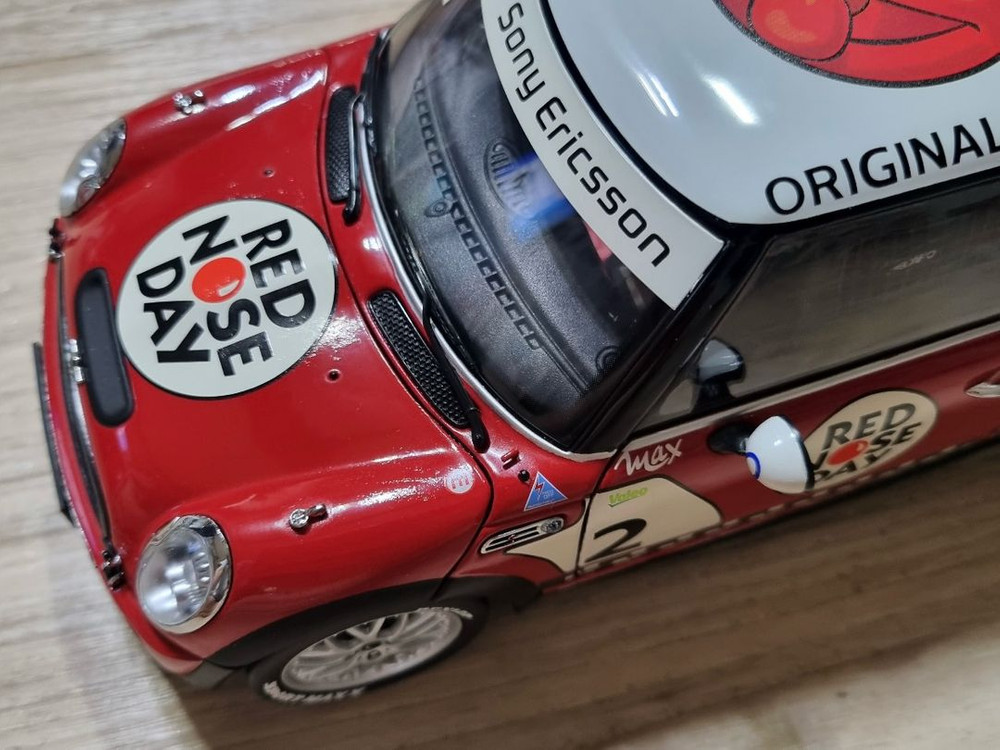 1:18 1/18 다이캐스트 Mini Cooper CHALLENGE JCW RED NOSE DAY D.V LIMIT 이미지
