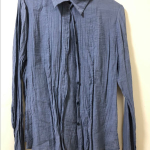 소라 사파이어블루 와이셔츠 블라우스