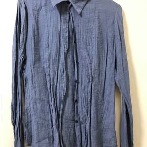 소라 사파이어블루 와이셔츠 블라우스