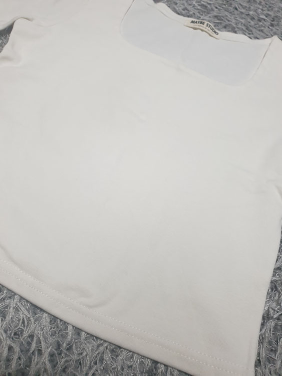 스퀘어넥 크롭 반팔 Free 외 (부르마 컨셉/착샷O)--1