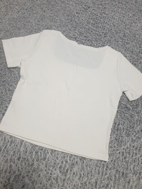 스퀘어넥 크롭 반팔 Free 외 (부르마 컨셉/착샷O)--3