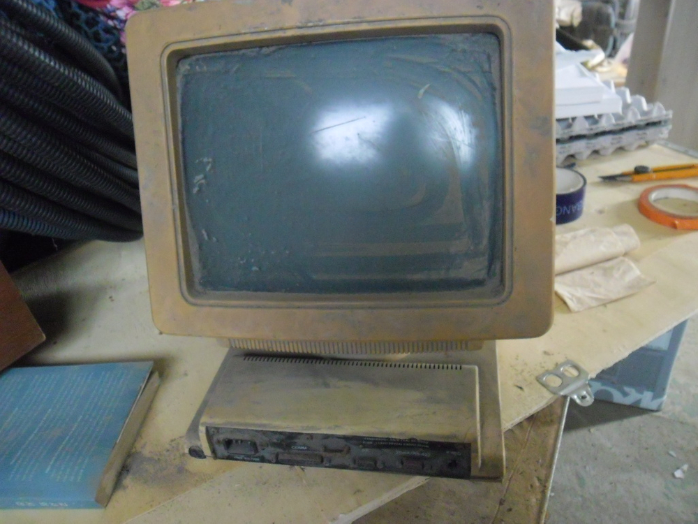 완전 부품용 빈티지 CRT 모니터,흑백모니터-삼성SCM-220F 이미지