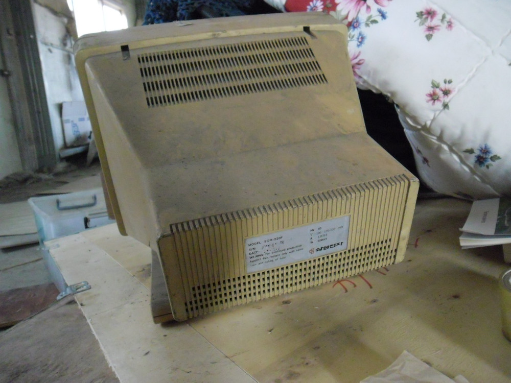 완전 부품용 빈티지 CRT 모니터,흑백모니터-삼성SCM-220F 이미지