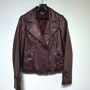 거의새거!꼼빠니아 천연폭스퍼 양가죽 라이더 자켓.