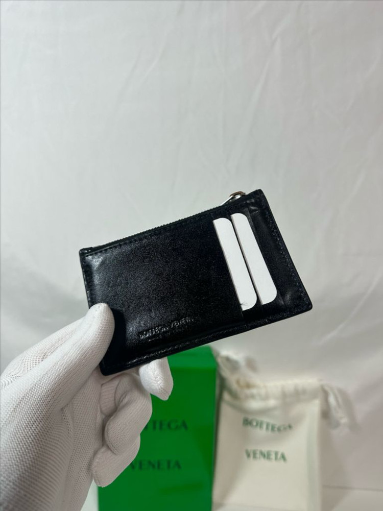 보테가베네타 지퍼 카드지갑 블랙 (OS)--2