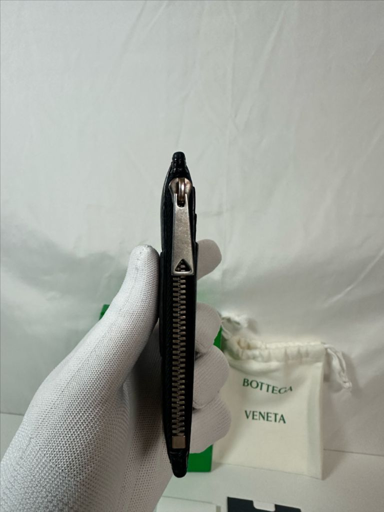 보테가베네타 지퍼 카드지갑 블랙 (OS)--3