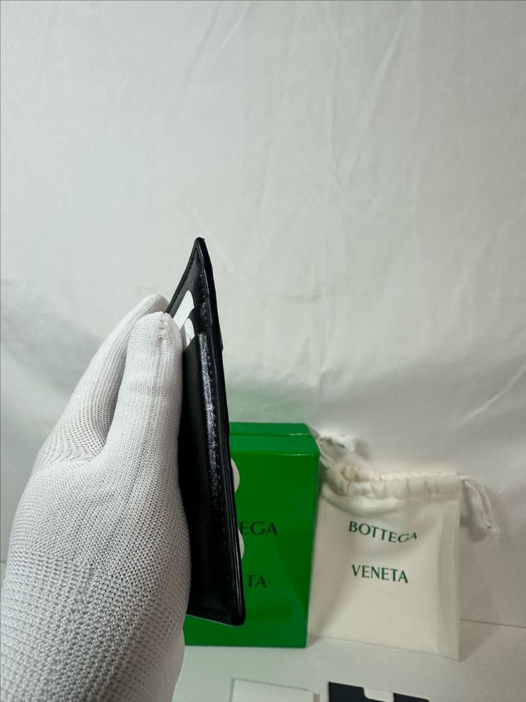 보테가베네타 지퍼 카드지갑 블랙 (OS)--6