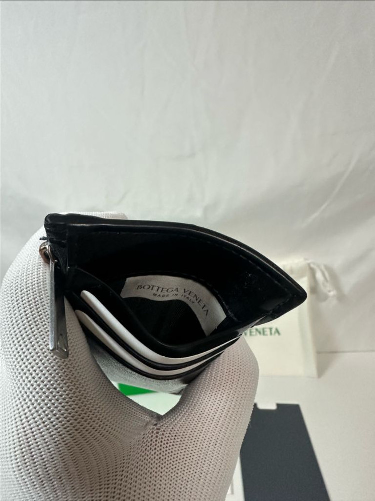 보테가베네타 지퍼 카드지갑 블랙 (OS)--7