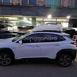 구형 코나 코토 일체형 루프박스(화이트유광)