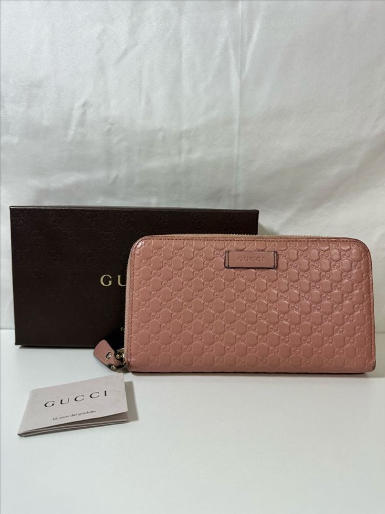 구찌 마이크로시마 지퍼 장지갑 (OS)--0