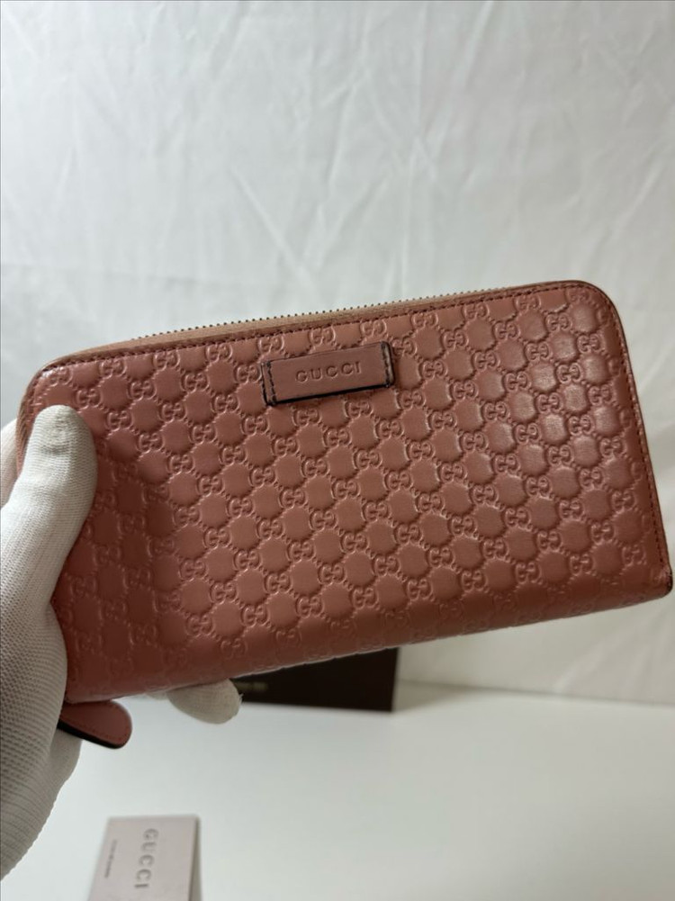 구찌 마이크로시마 지퍼 장지갑 (OS)--1