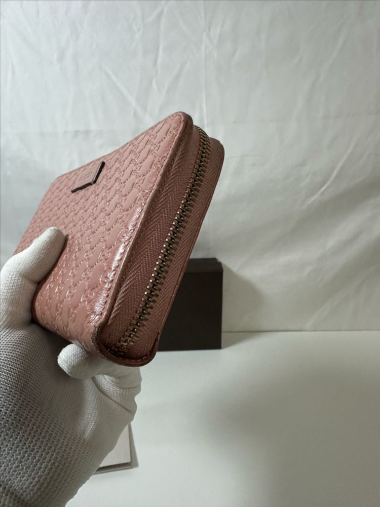 구찌 마이크로시마 지퍼 장지갑 (OS)--2