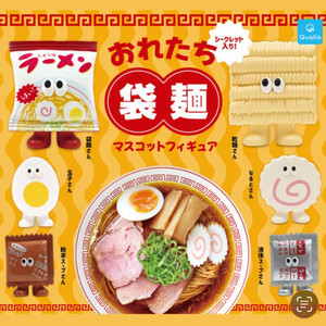 가챠 우리는 봉지라면 마스코트 피규어 음식 우리는 봉지라면 미니피규어 캡슐토이 어묵 오뎅 나루토마끼