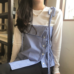 문탠 MOONTAN 블루 스트라이프 뷔스티에 이미지