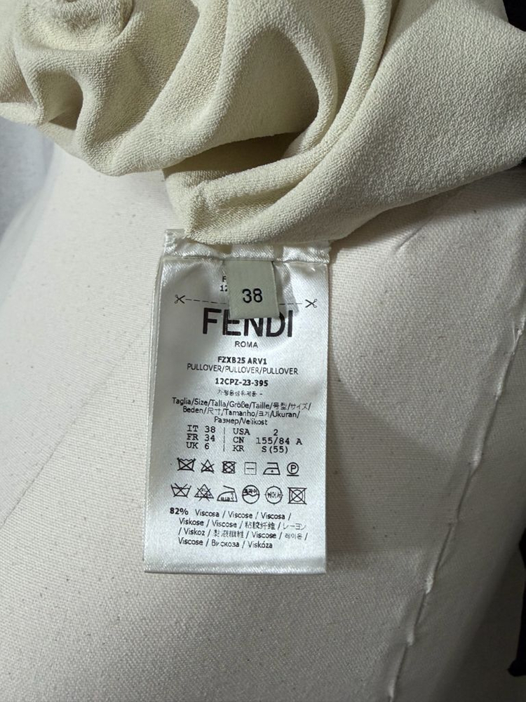 펜디 (FENDI) 스트라이프 블록 하이넥 니트 - 미착용 새상품--9