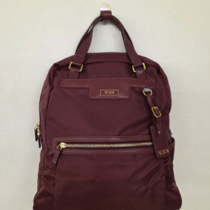 투미 여성 버건디 백팩