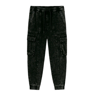 24FW 준지 흑청 카고 조거팬츠