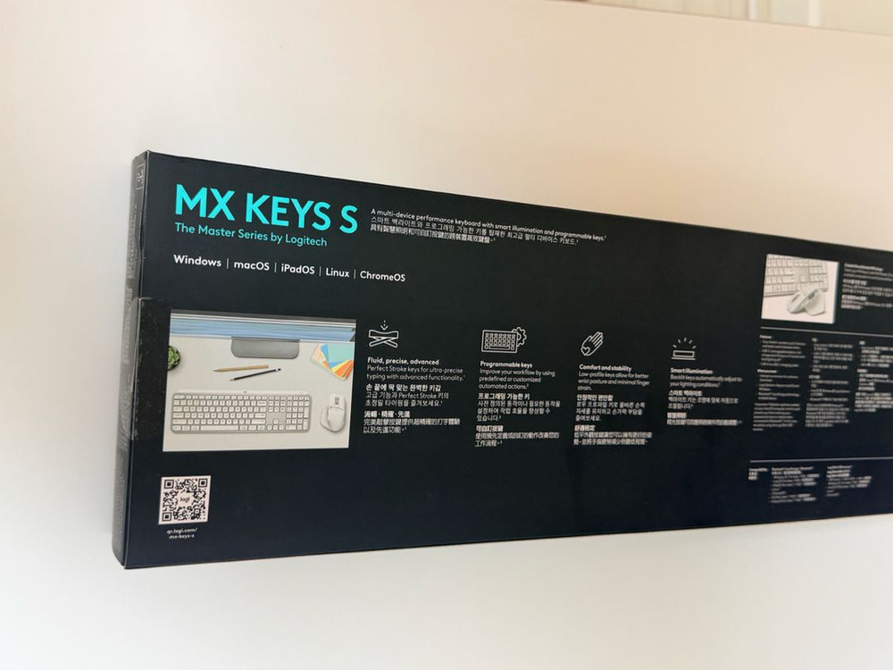 로지텍 MX KEYS S 무선 일반형 키보드 미개봉 새제품--3
