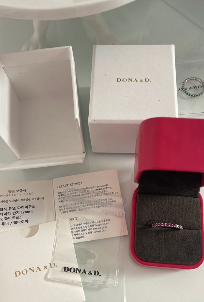 14k 도나앤디 풀 루비 랩다이아몬드 2mm(새상품)--2