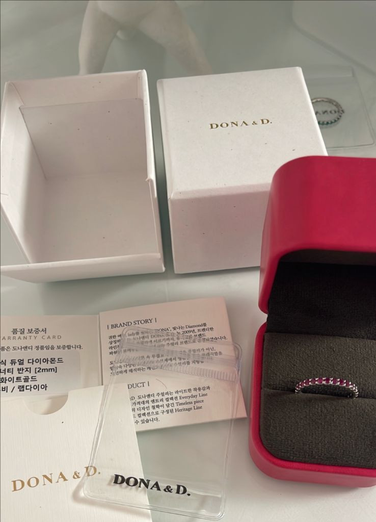 14k 도나앤디 풀 루비 랩다이아몬드 2mm(새상품)--3
