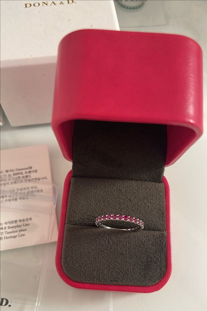14k 도나앤디 풀 루비 랩다이아몬드 2mm(새상품)--4