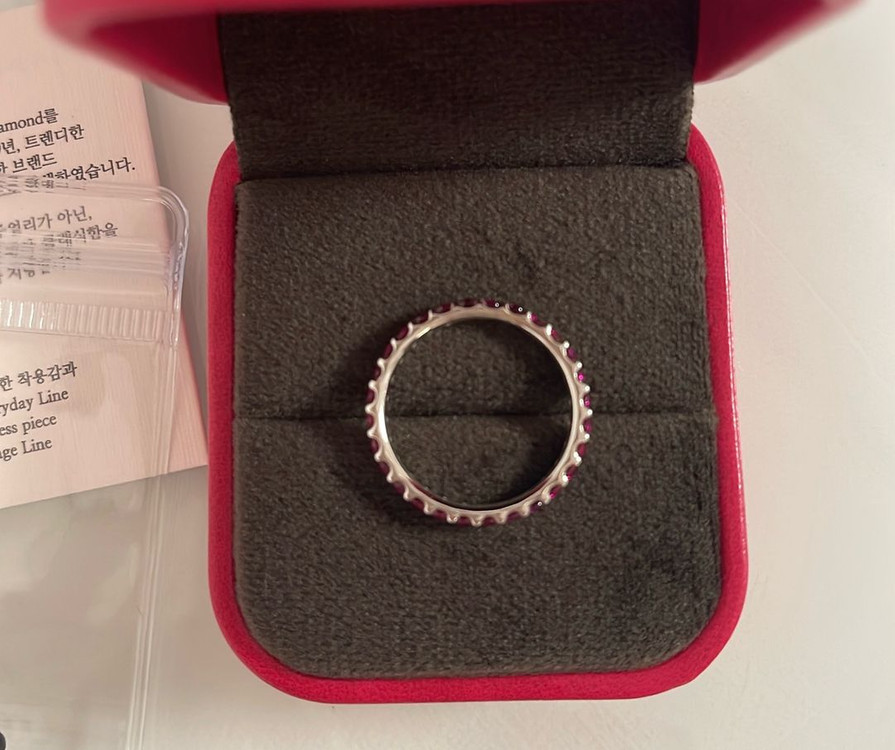 14k 도나앤디 풀 루비 랩다이아몬드 2mm(새상품)--5