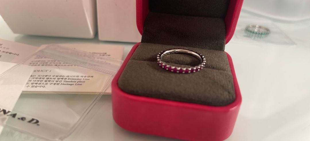 14k 도나앤디 풀 루비 랩다이아몬드 2mm(새상품)--6