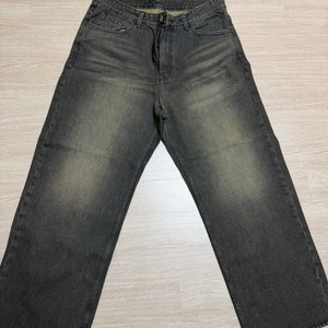 쿠어 루즈핏 틴트 진스 흑청 베이지 L 사이즈