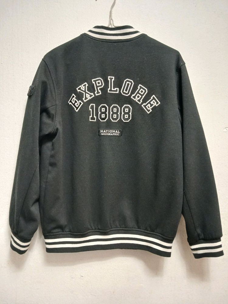 내셔널지오그래픽 키즈 블랙 스타디움 자켓 점퍼 사이즈 150--2