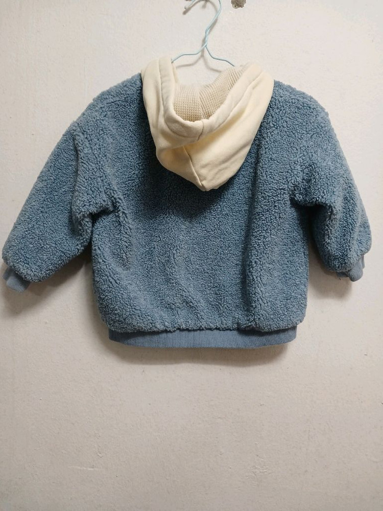 베베드피노 키즈 블루 후리스 자켓 점퍼 사이즈 100 이미지