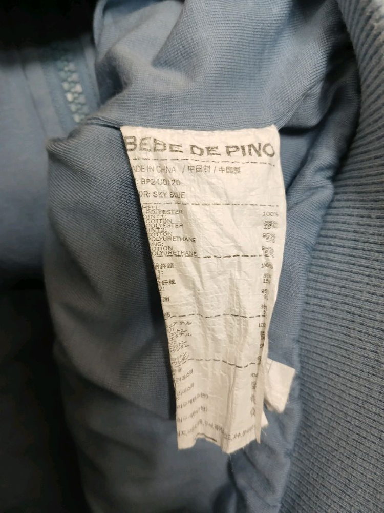 베베드피노 키즈 블루 후리스 자켓 점퍼 사이즈 100 이미지