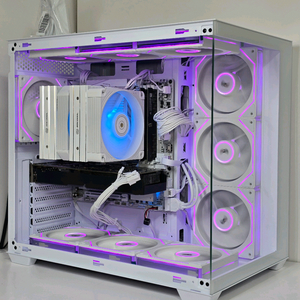 (새제품 반본체 화이트)9800X3D, B850M, 850W GOLD 공랭최강, 방송게이밍컴퓨터본체