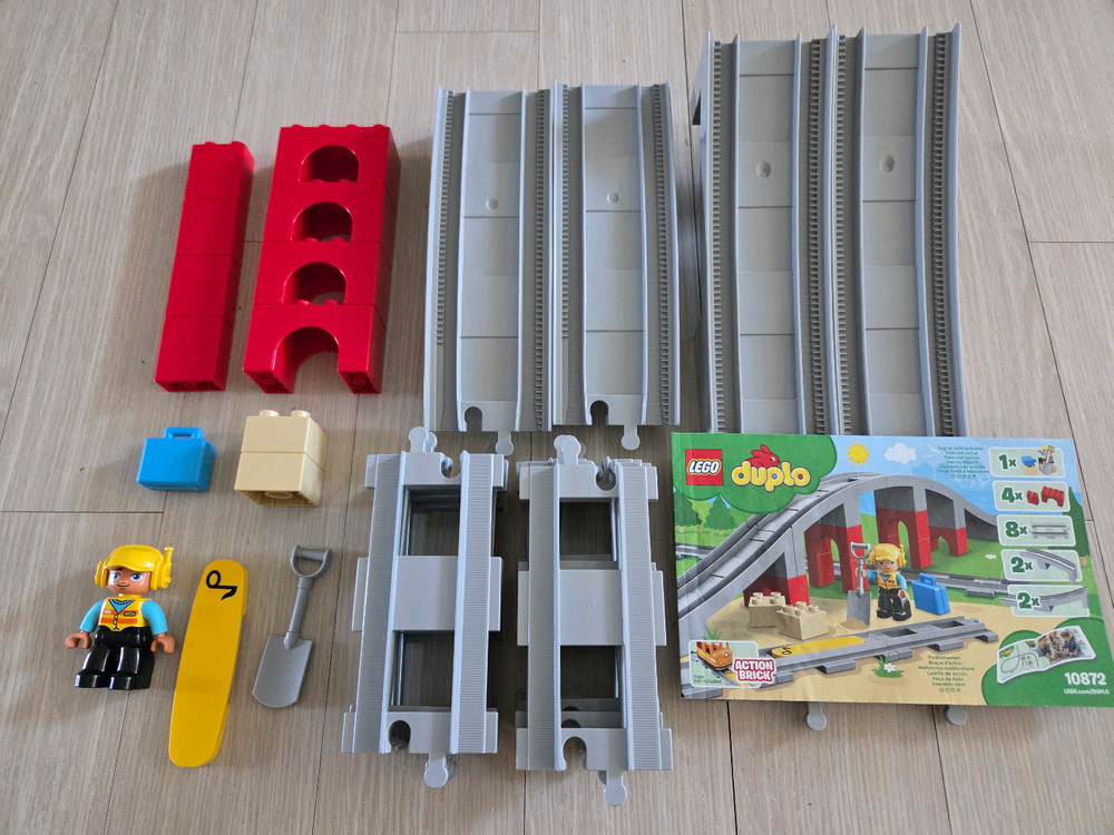 레고 듀플로 기차 10874 증기기관차 +10872 확장레일--3