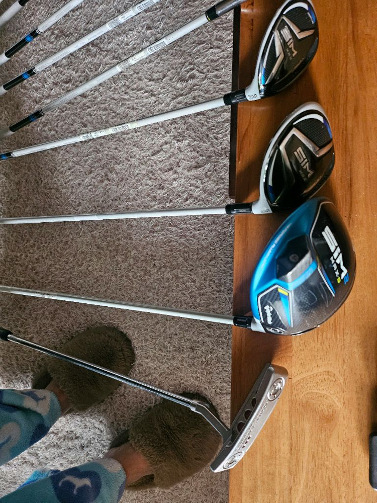 어뉴 골프 캐디백 + 테일러메이드 SIM MAX 풀세트 이미지