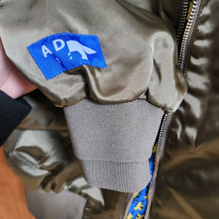 아더에러 메종키츠네 봄버 자켓 L ma-1 마원 항공점퍼 이미지