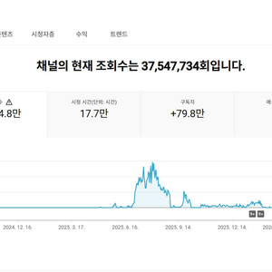 80만명 미국 상위 시청자층 인증배지 유튜브 채널 이미지