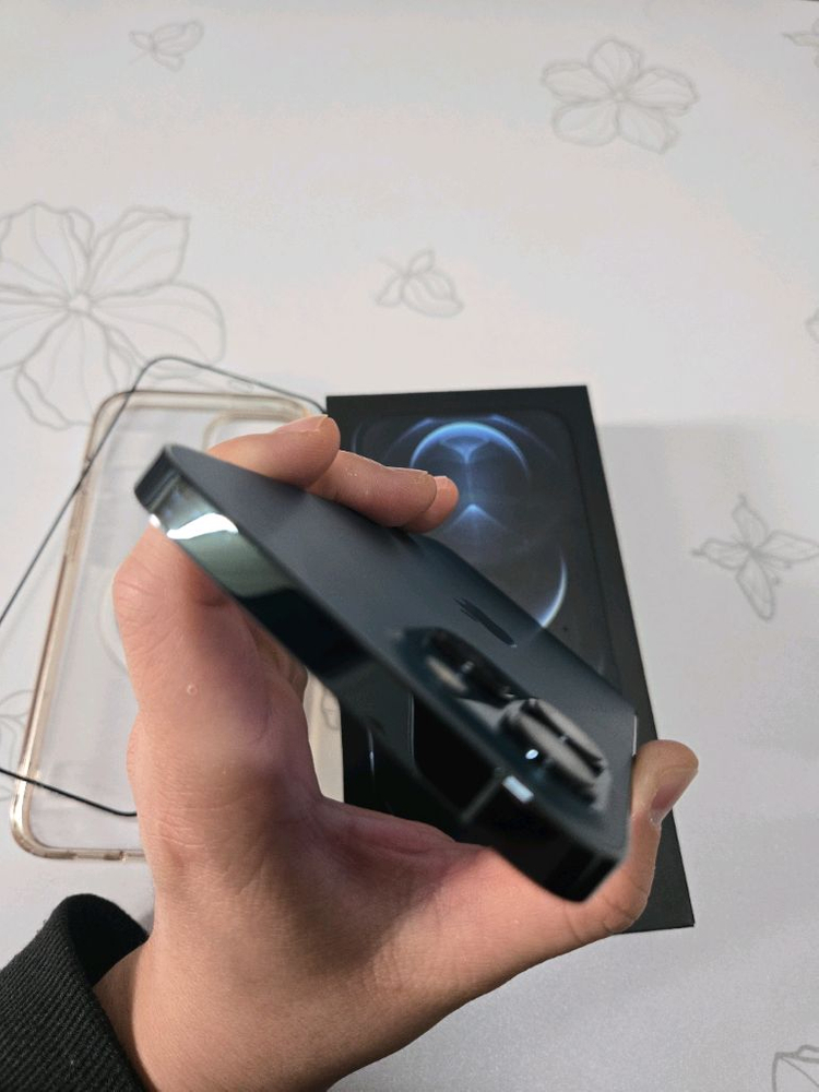 아이폰 12프로맥스 Promax 512GB 퍼시픽 블루 자급제--2