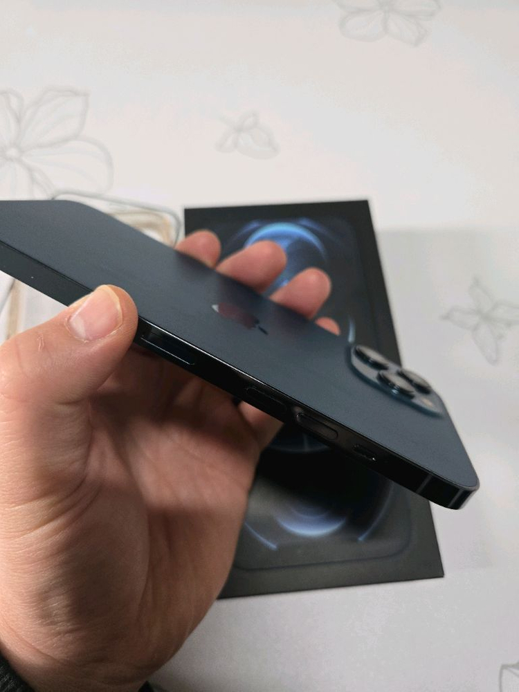 아이폰 12프로맥스 Promax 512GB 퍼시픽 블루 자급제--4