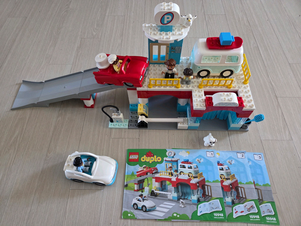 레고 듀플로 10948 세차장과주차장--1