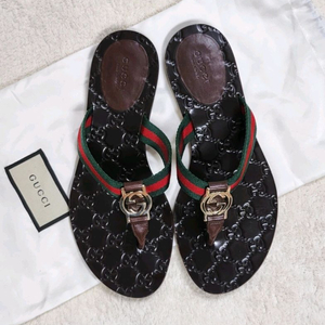 정품/구찌 GG로고 웹 삼선쪼리7.5 이미지