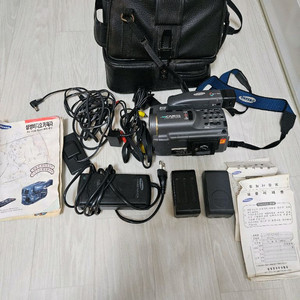 골동 레트로 삼성 마이캠 SV-A110 8mm 캠코더 풀세트 수집 소장 부품용 이미지