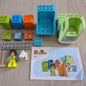 레고 듀플로 10987 쓰레기차 +10945 청소트럭